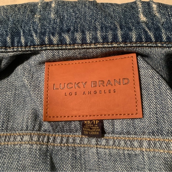 Lucky Brand distressed “Tomboy Trucker” jacket xs - Picture 3 of 6